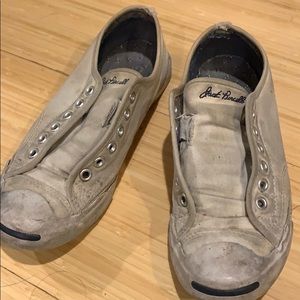 Jack Purcell Converse White Slip On Sneakers